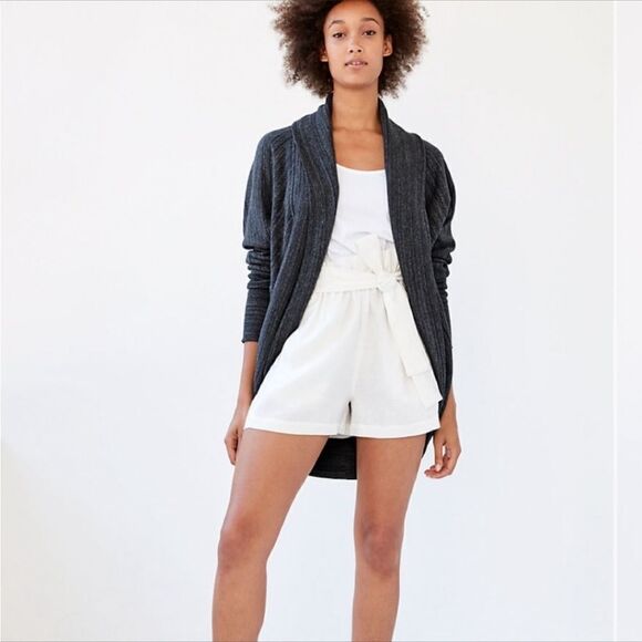 Aritzia Wilfred Diderot cocoon cardigan sweater dark grey Sz XS - Picture 1 of 9